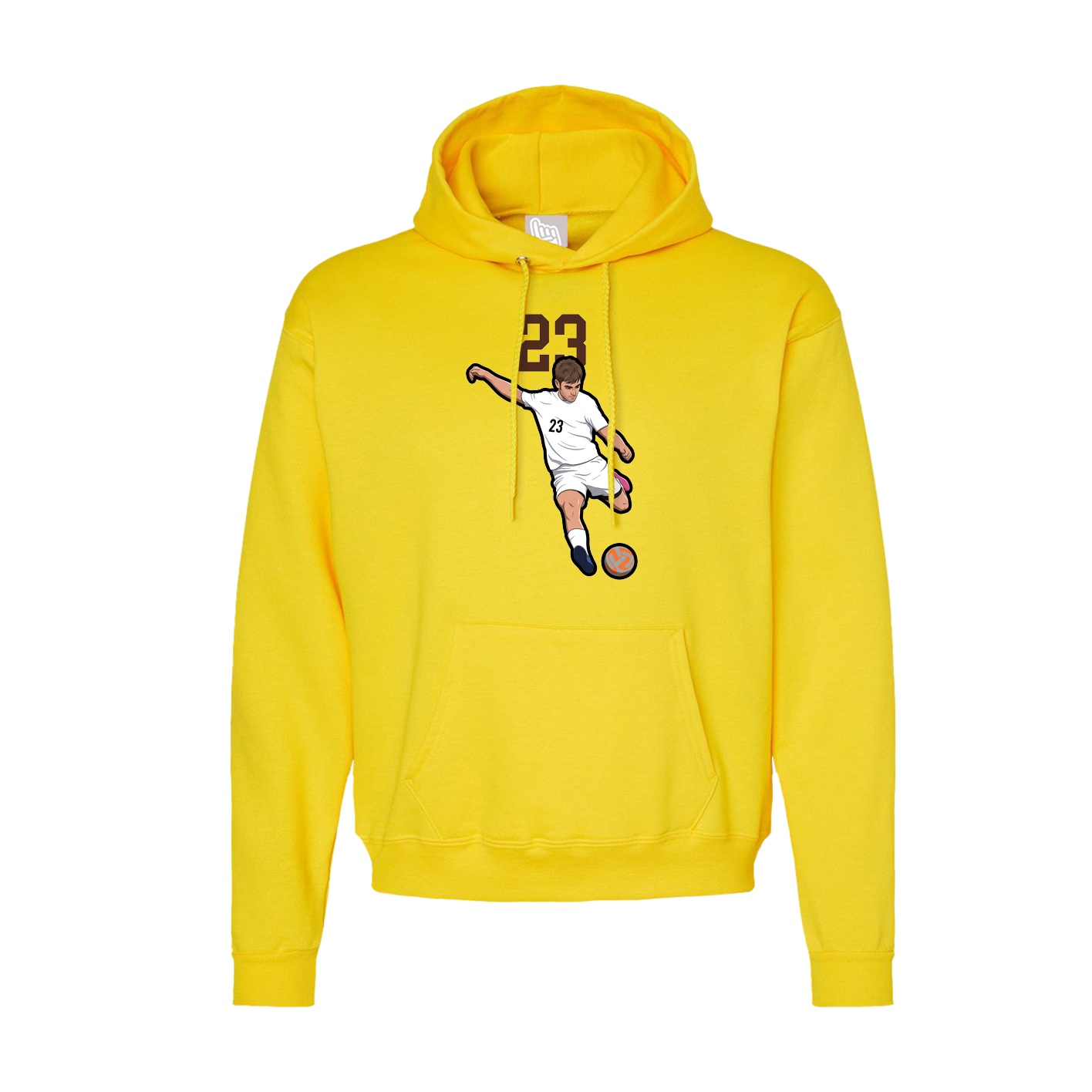 Hoodie — Number Top in Yellow
