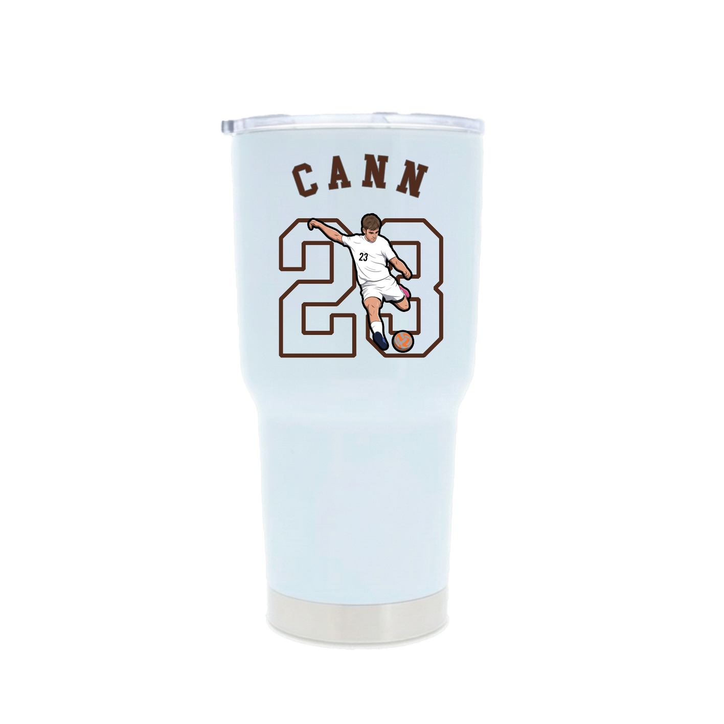 30oz Stainless Steel Tumbler — Shirsey Arch in White