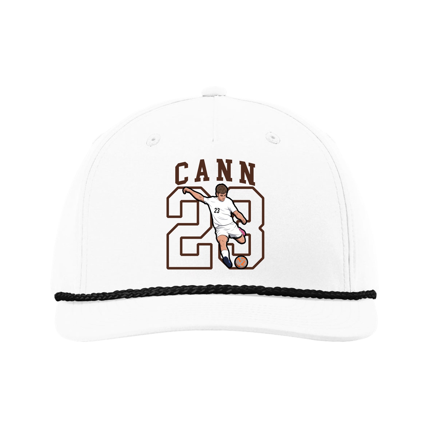 Five-Panel Classic Rope Cap — Shirsey in White