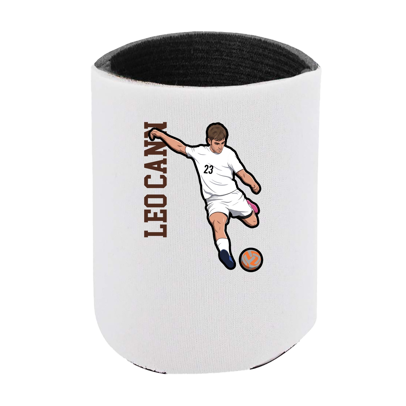 Can Holder — Name Vertical in White