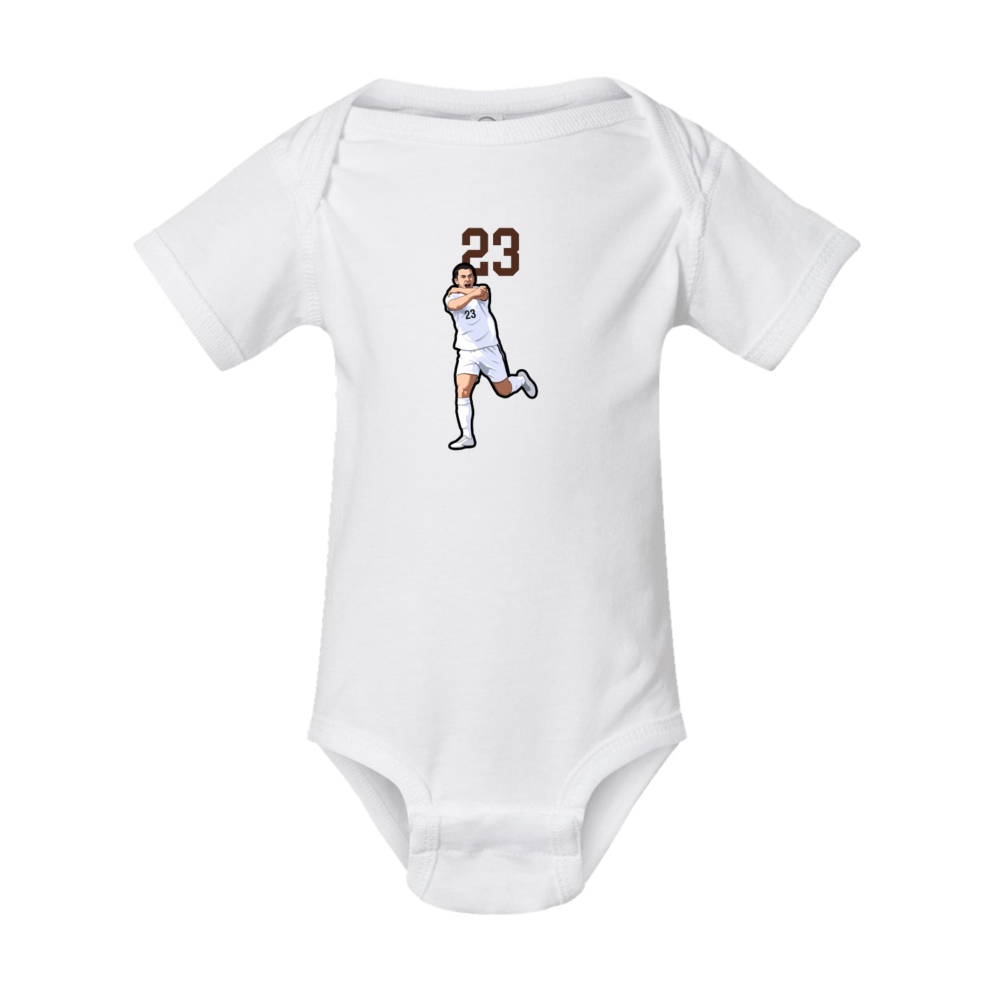 Baby Onesie — Number Top in White