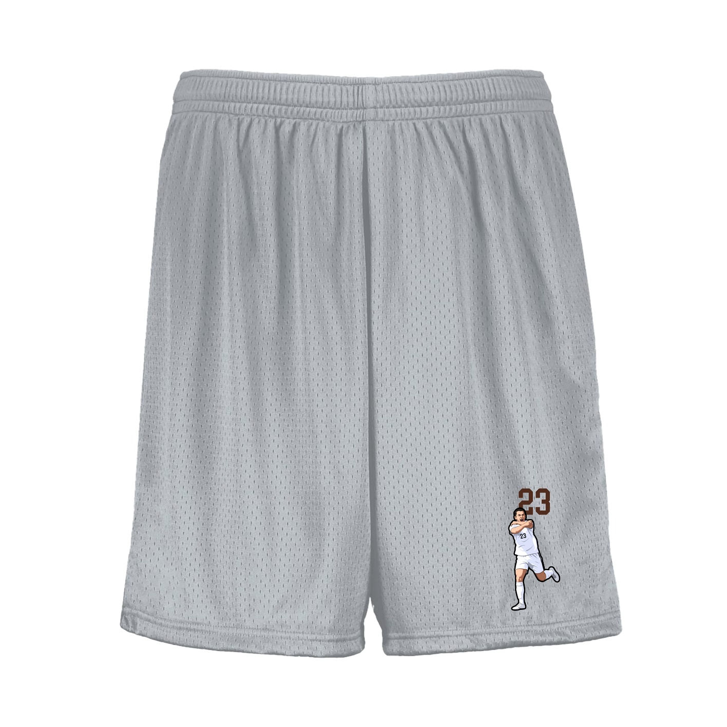 Shorts — Number Top in Silver