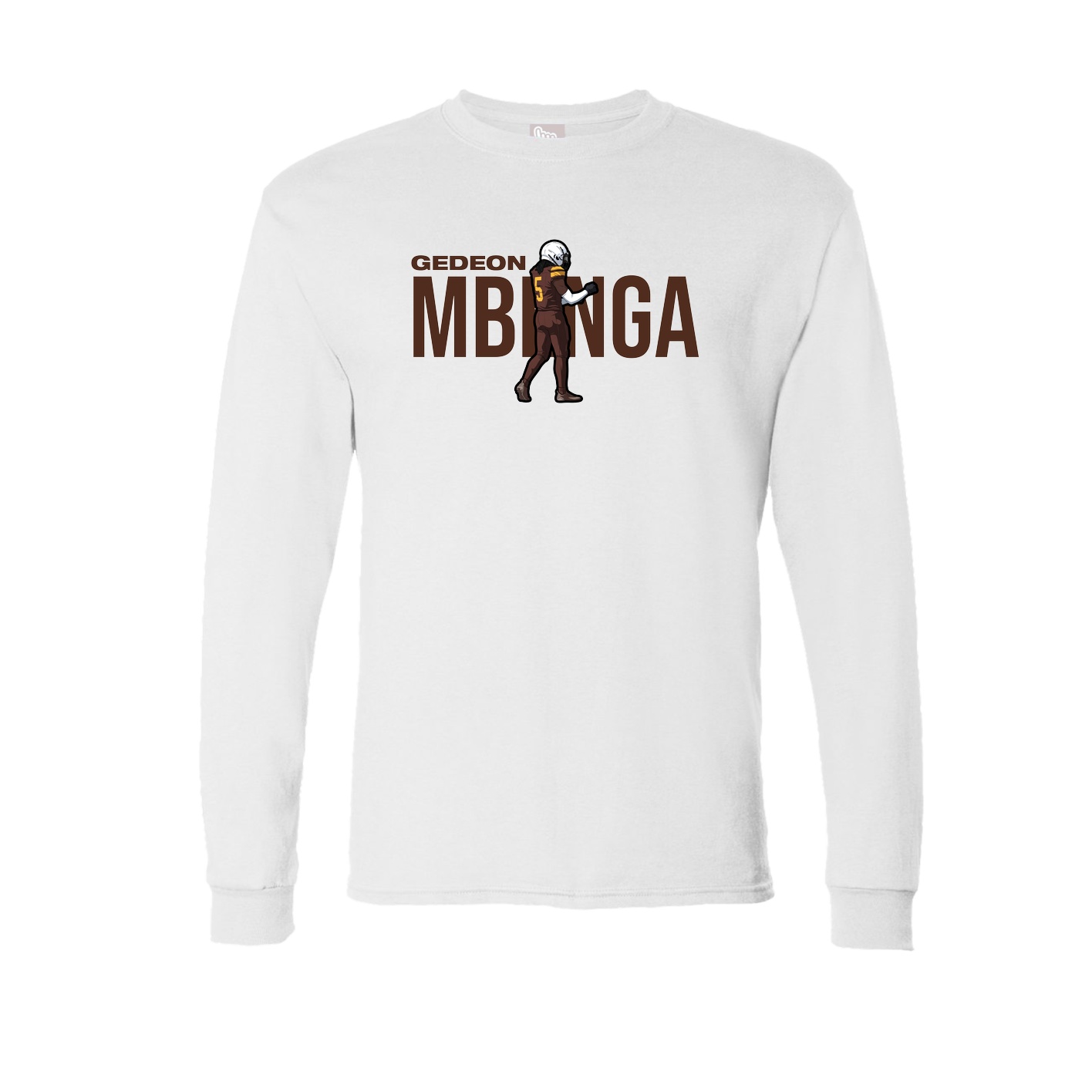 Long Sleeve Tee — Player Name in White