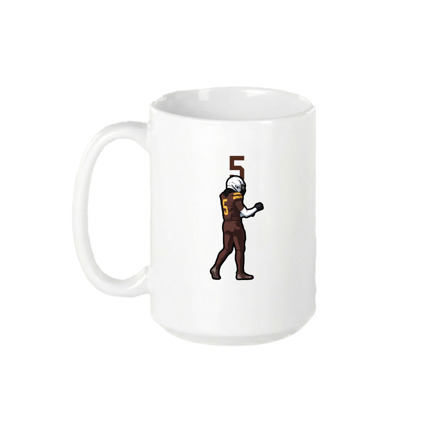 15oz Coffee Mug — Number Top in White