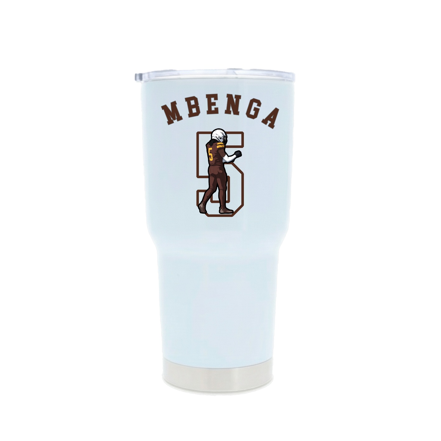 30oz Stainless Steel Tumbler — Shirsey Arch in White