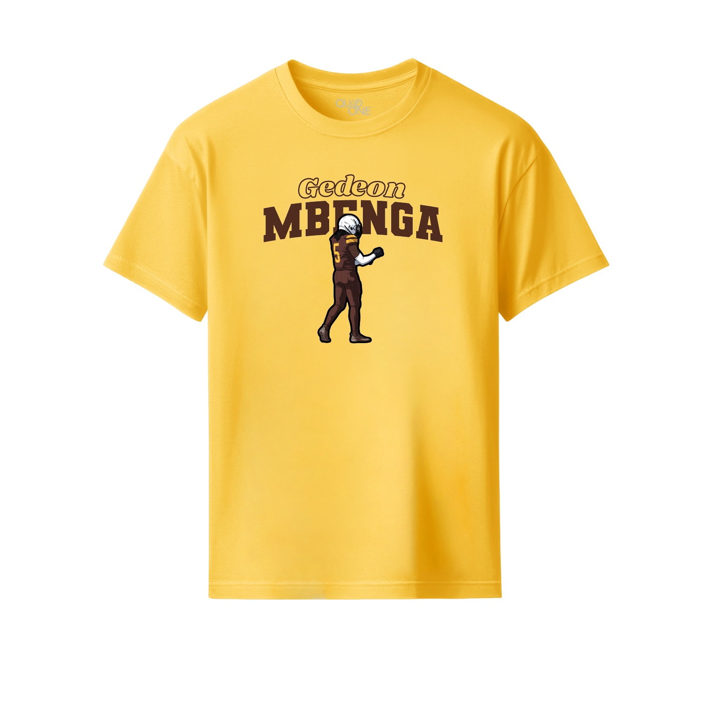 Youth Tee — Name Arch in Yellow