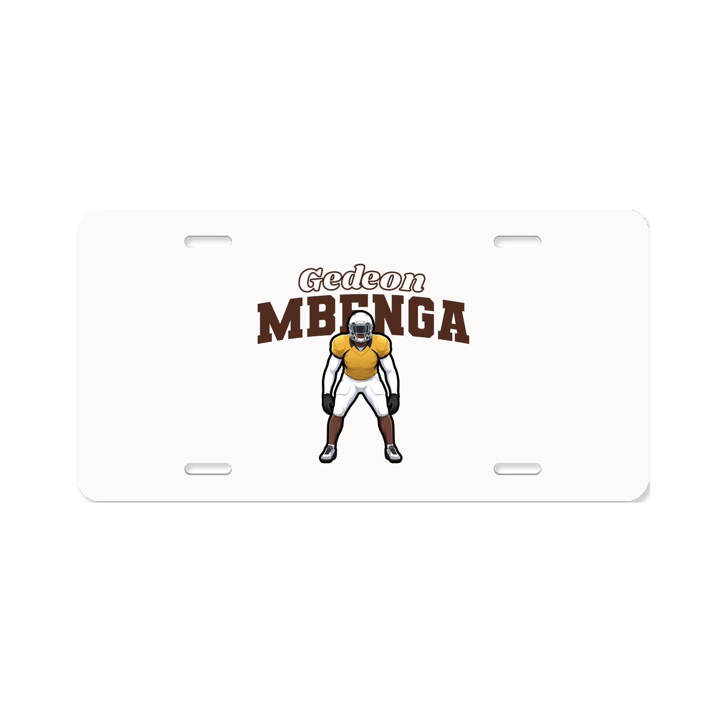 License Plate — Name Arch in Classic