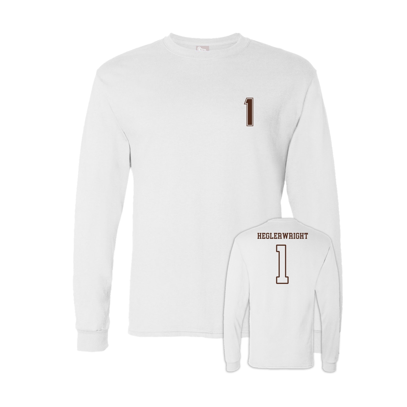 Long Sleeve Tee — Chest Back in White