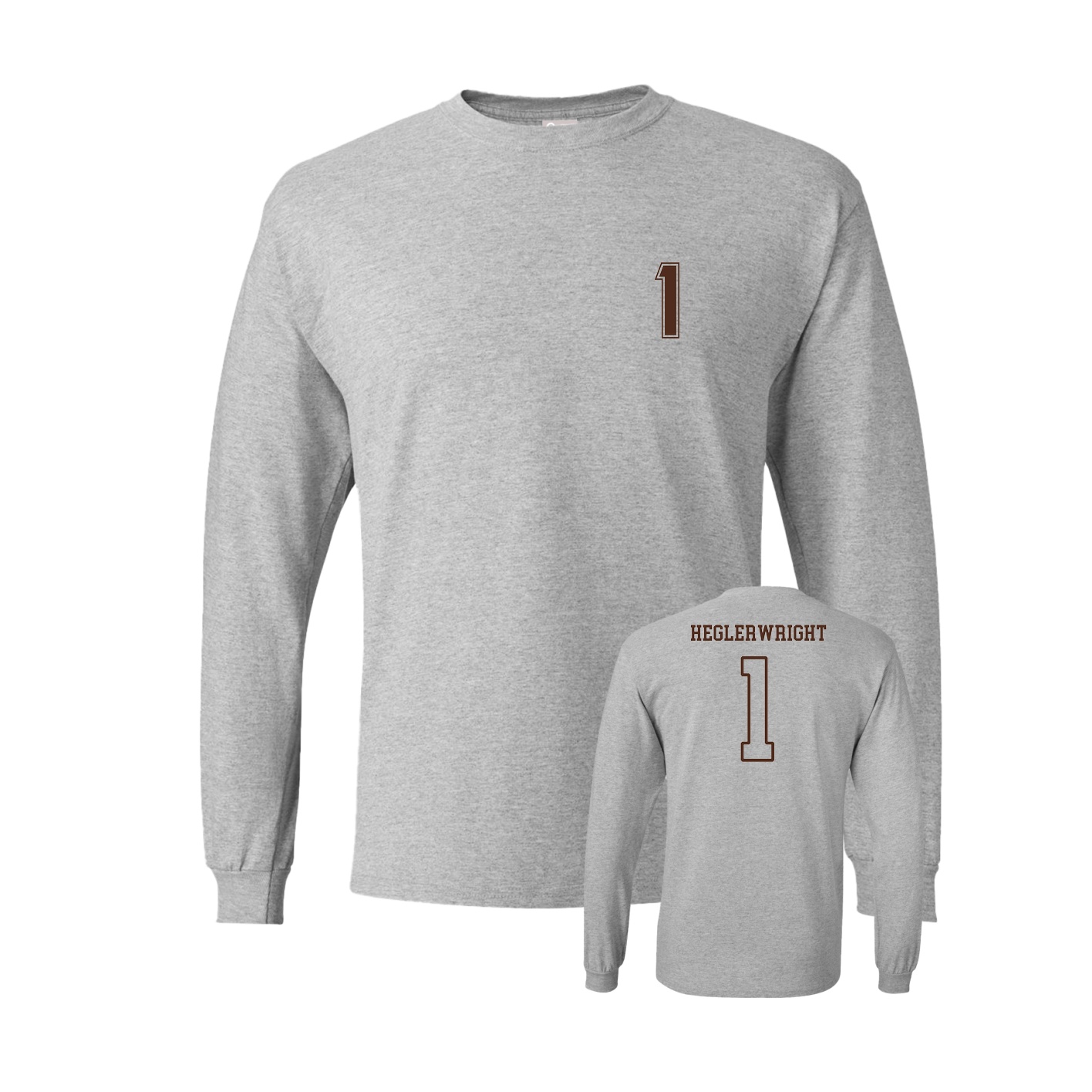 Long Sleeve Tee — Chest Back in Grey