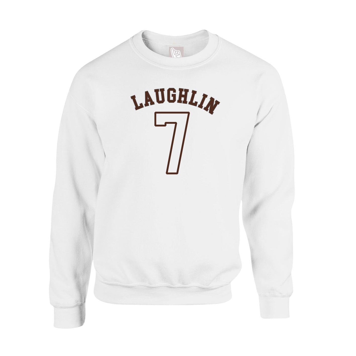 Fleece Crew — Shirsey Arch in White