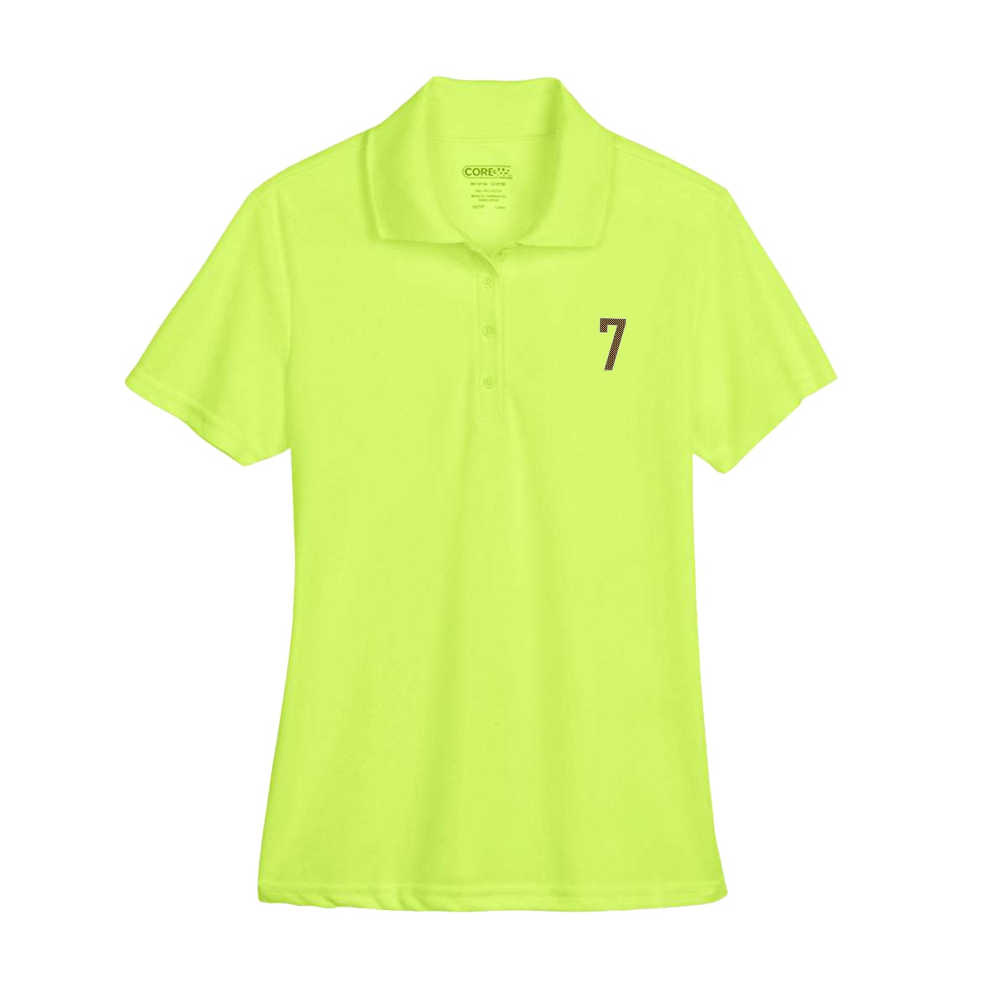 Womens Performance Polo — Front Shirsy in Yellow