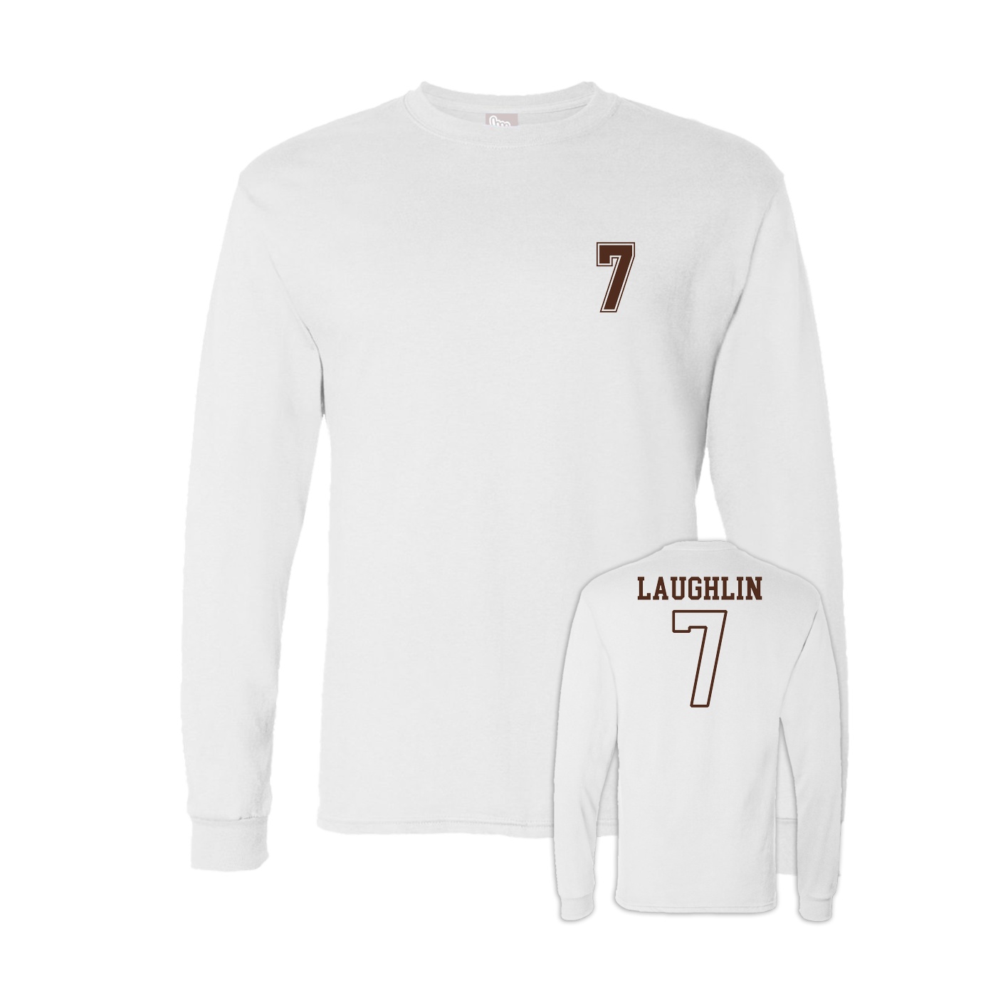 Long Sleeve Tee — Chest Back in White