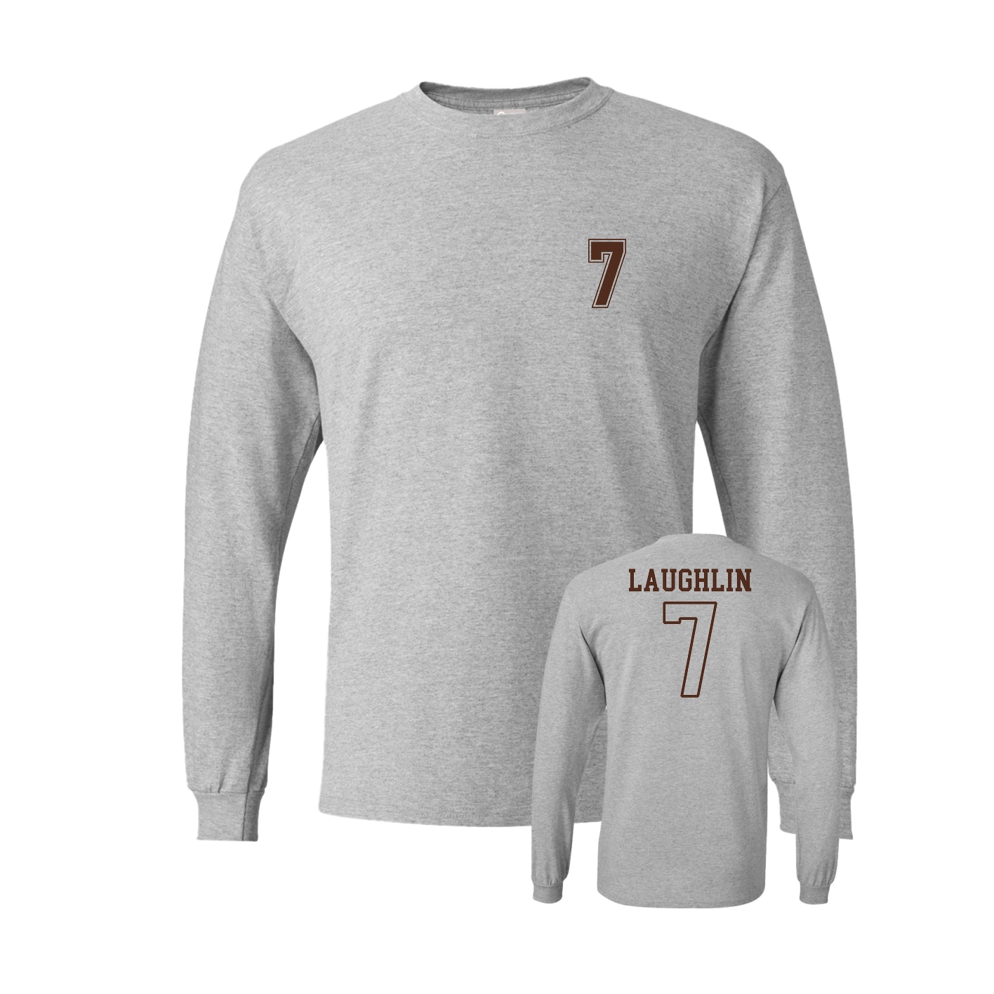 Long Sleeve Tee — Chest Back in Grey