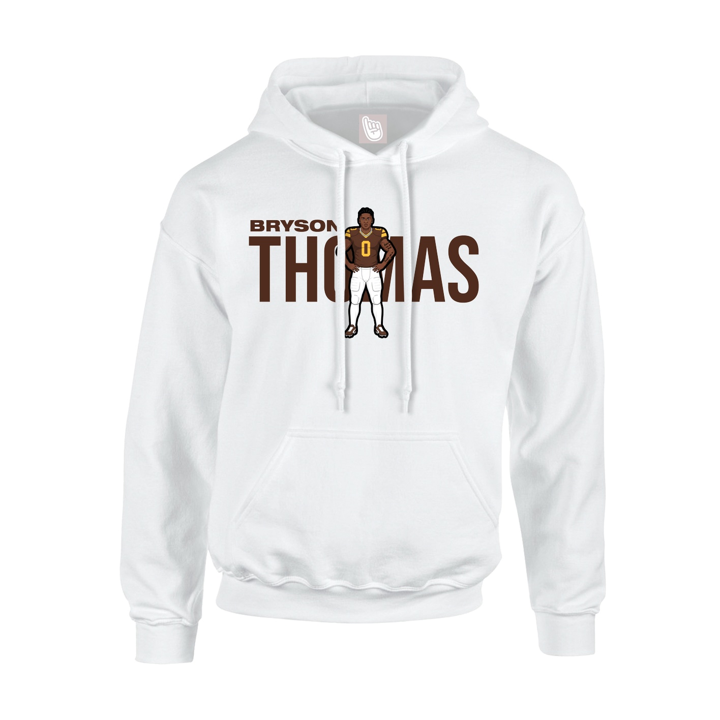 Youth Hoodie — Player Name in White