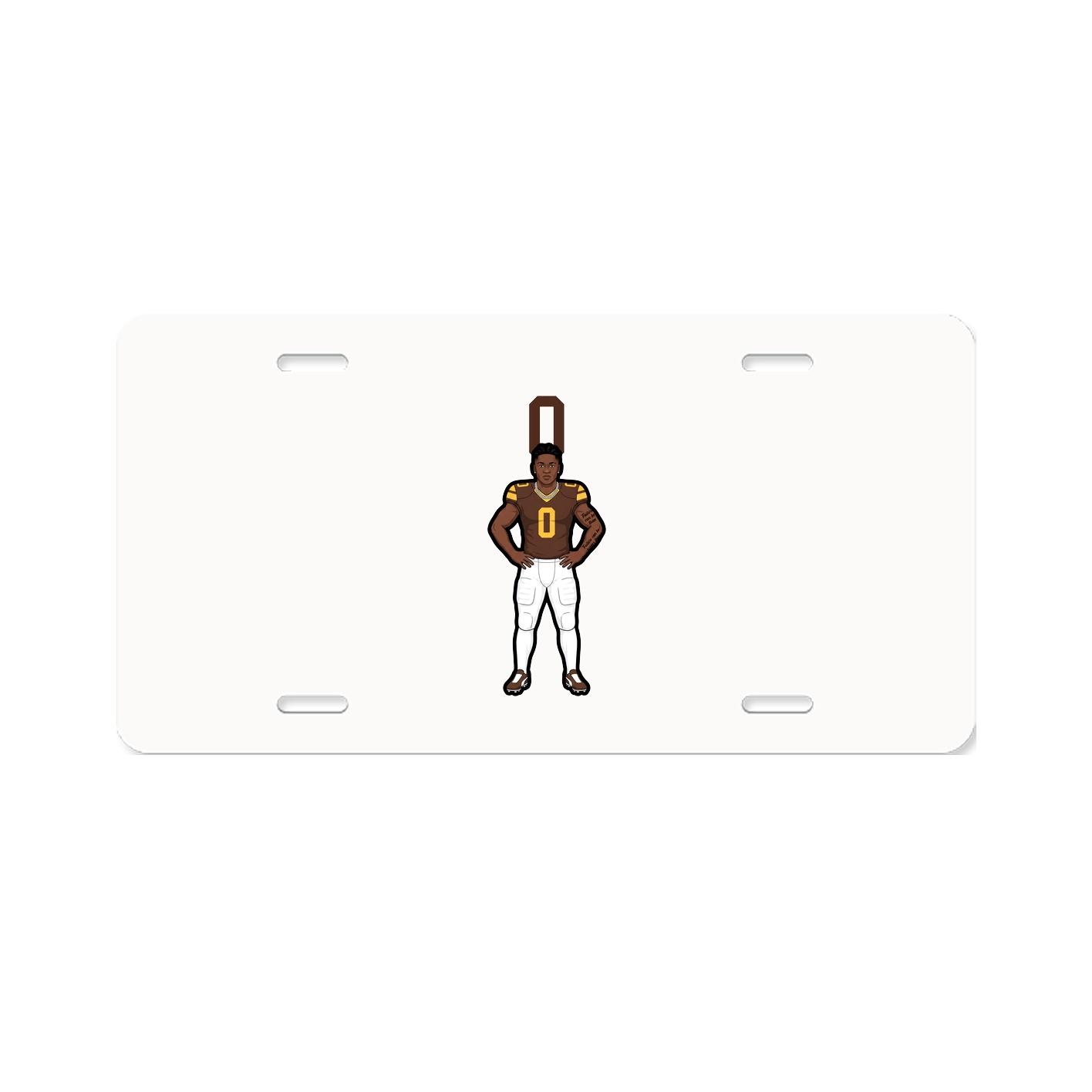 License Plate — Number Top in Classic