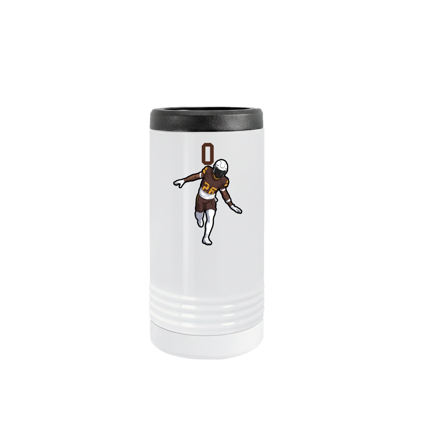 Slim Beverage Holder — Number Top in White