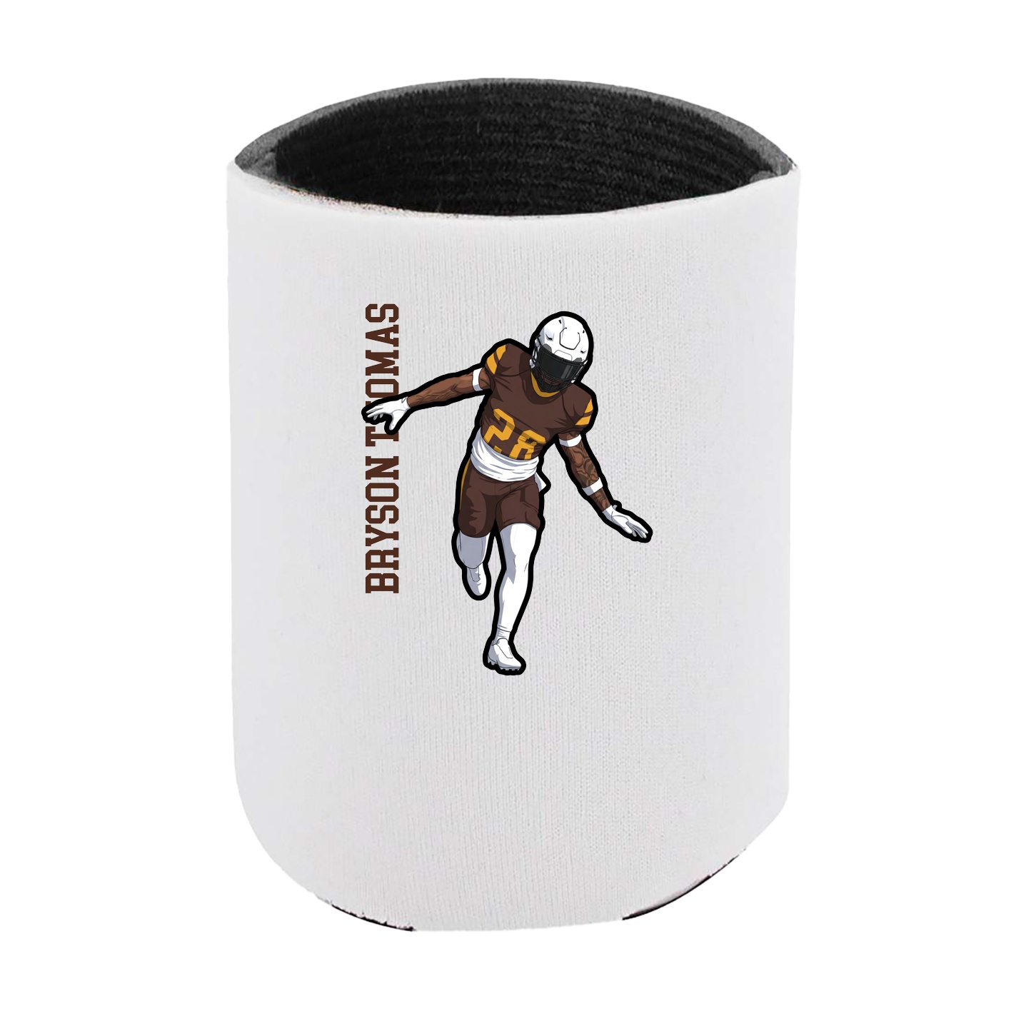 Can Holder — Name Vertical in White