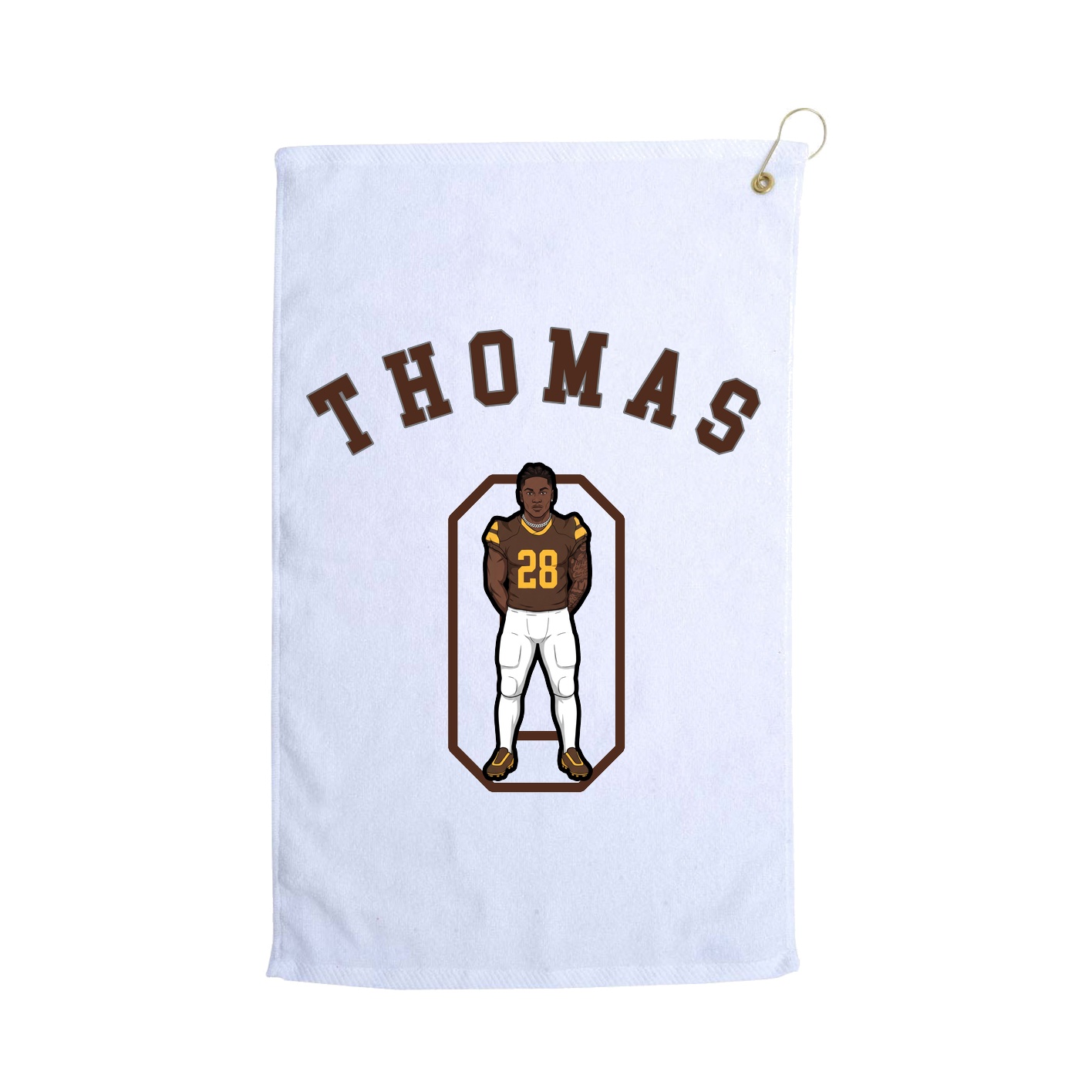 Golf Towel — Shirsey Arch in White