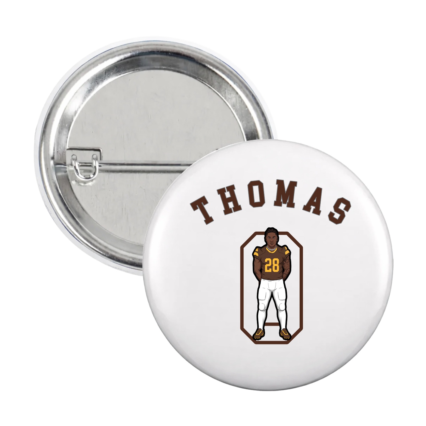 Game Day Button — Shirsey Arch in White