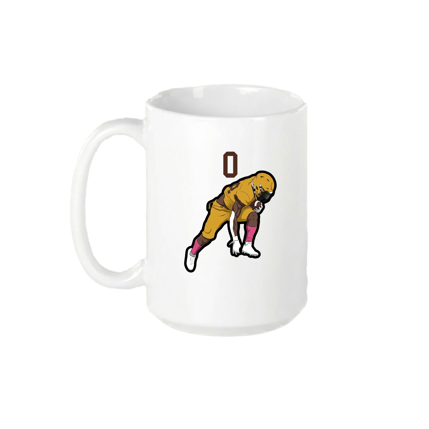 15oz Coffee Mug — Number Top in White