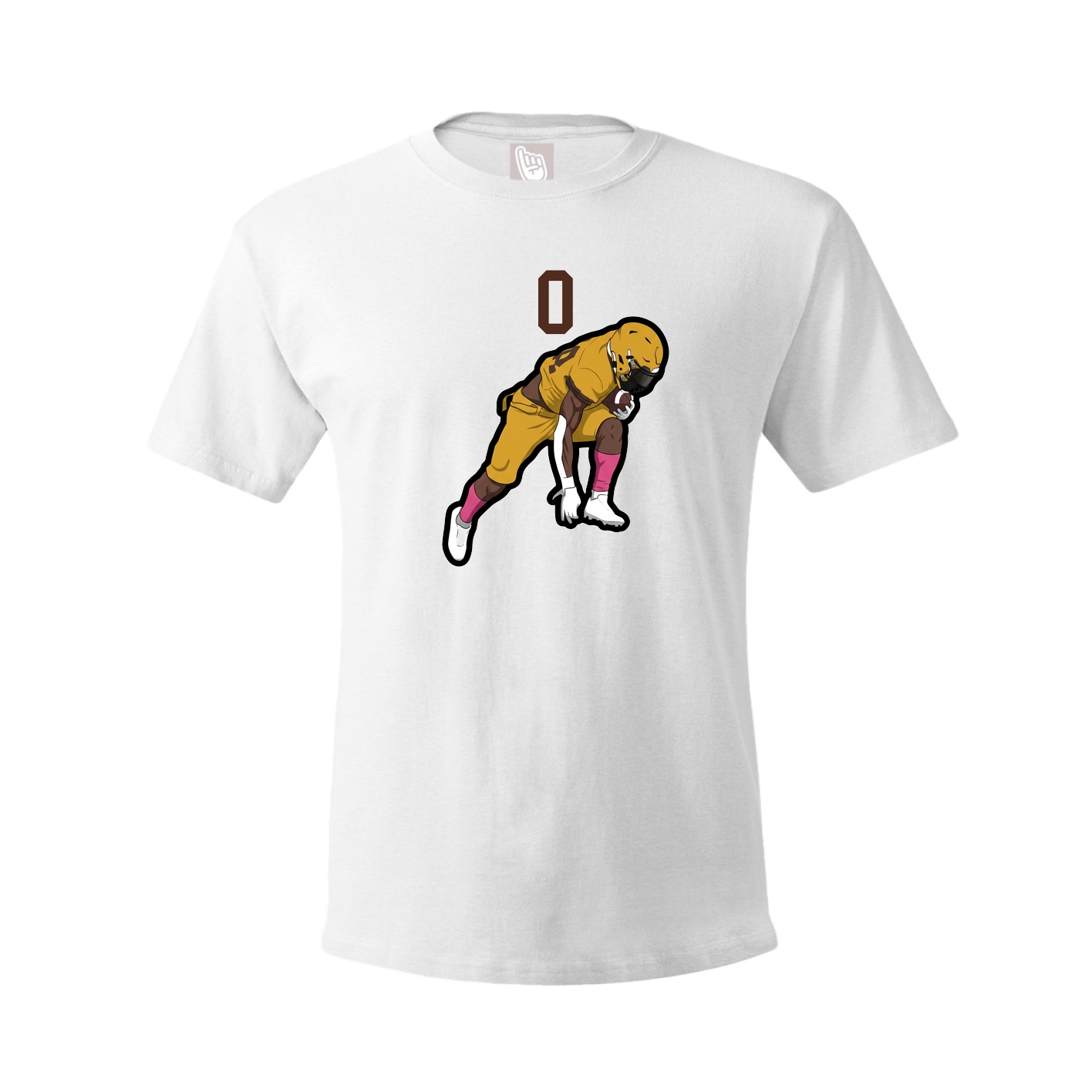 Youth Tee — Number Top in White