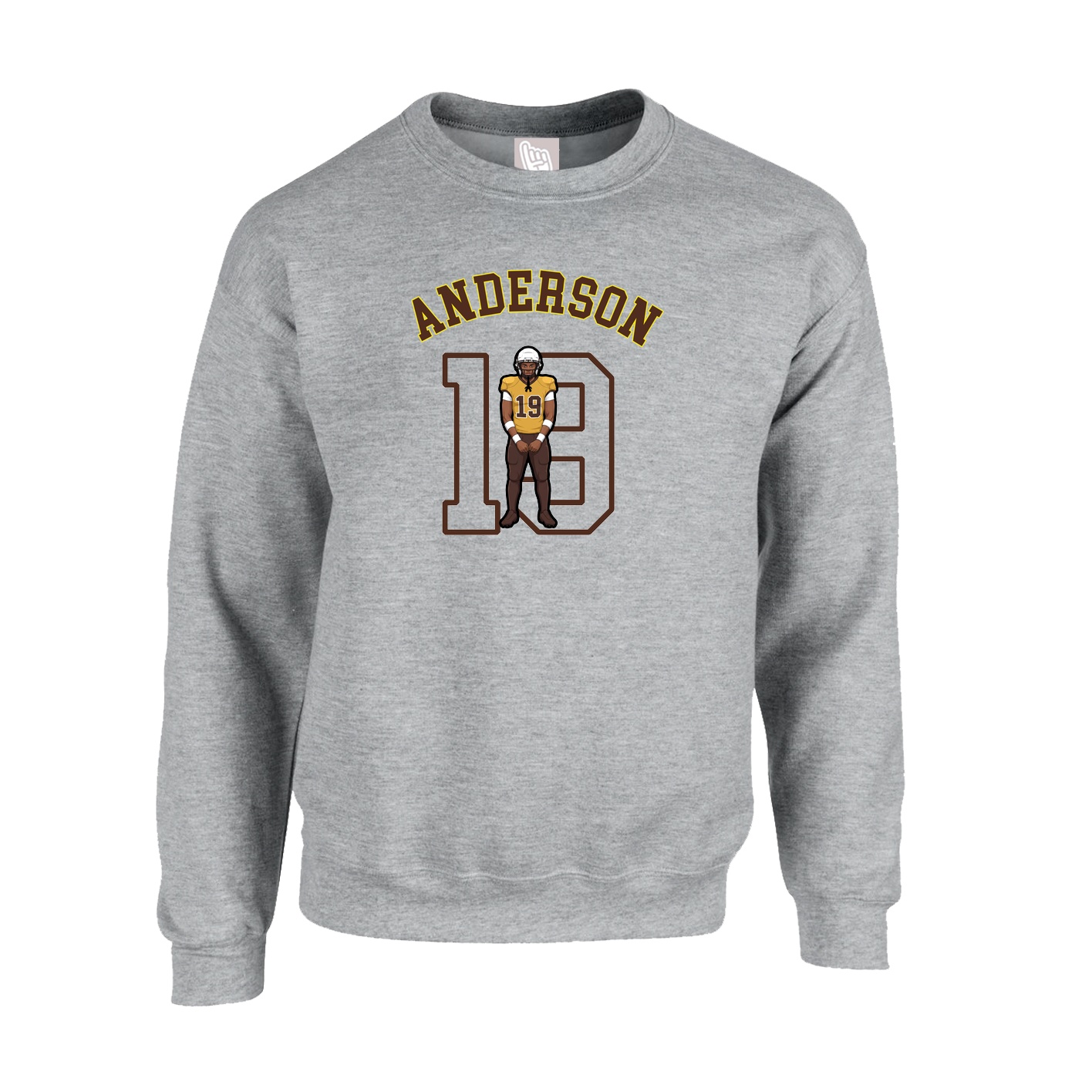 Fleece Crew — Shirsey Arch in Grey