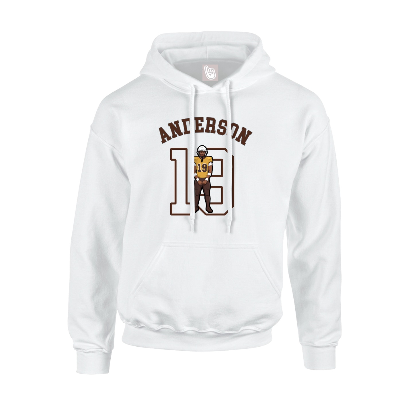 Youth Hoodie — Shirsey Arch in White