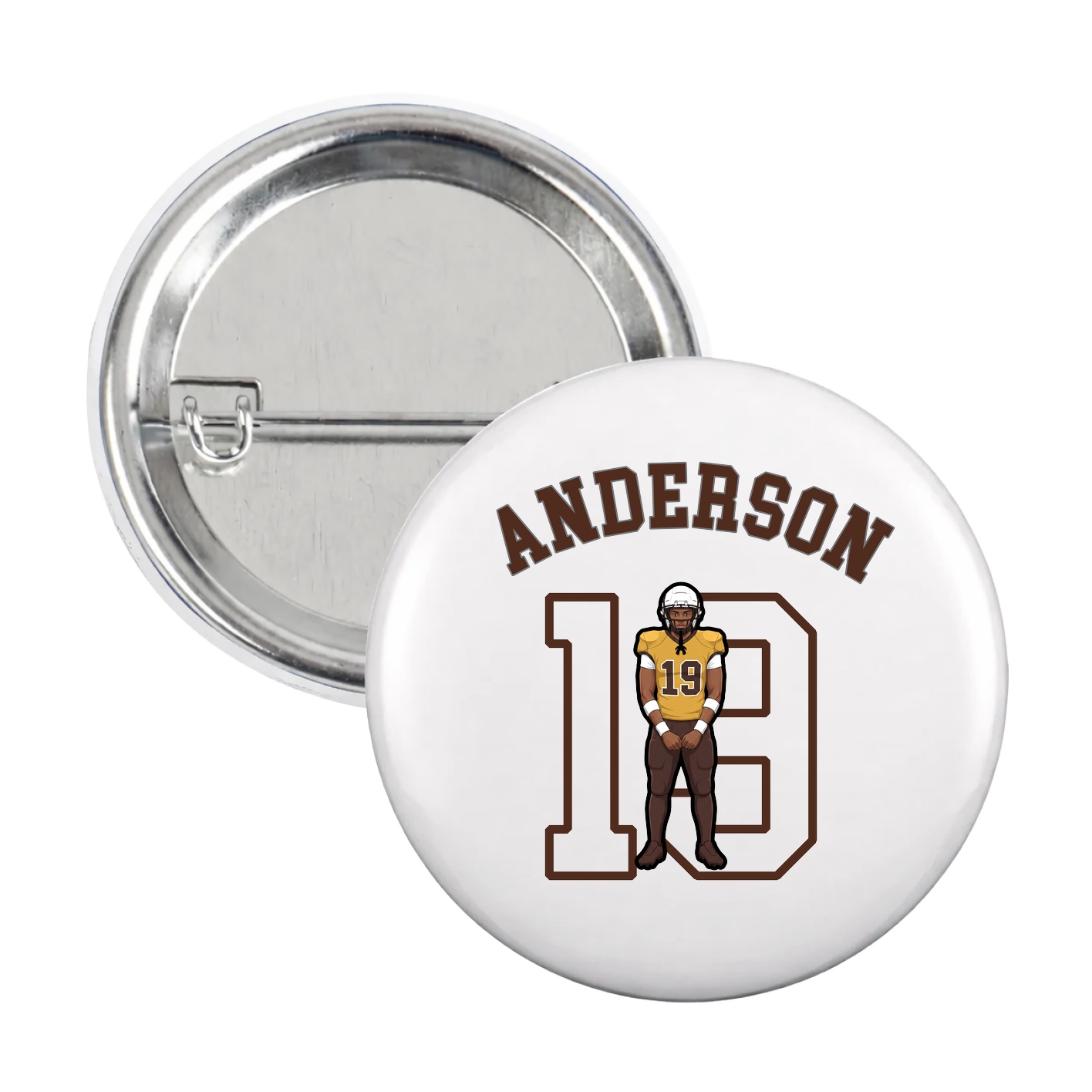 Game Day Button — Shirsey Arch in White