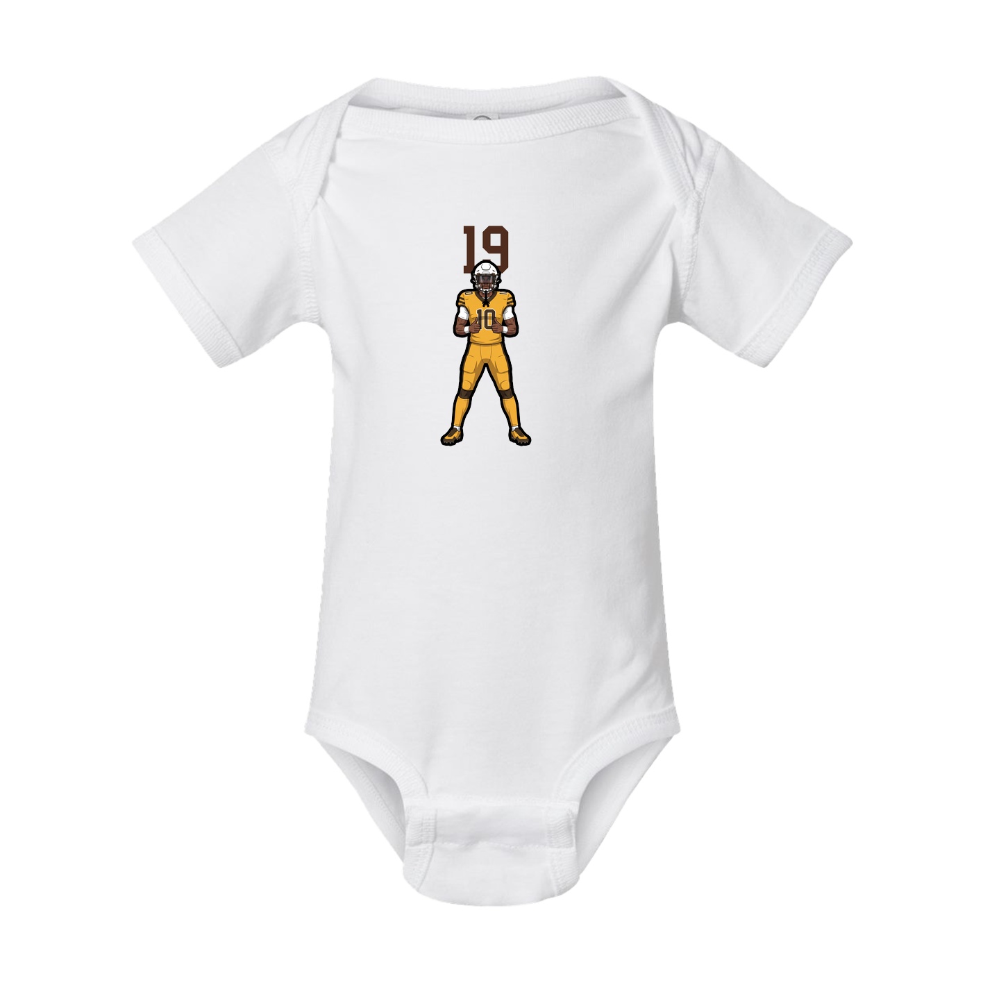Baby Onesie — Number Top in White