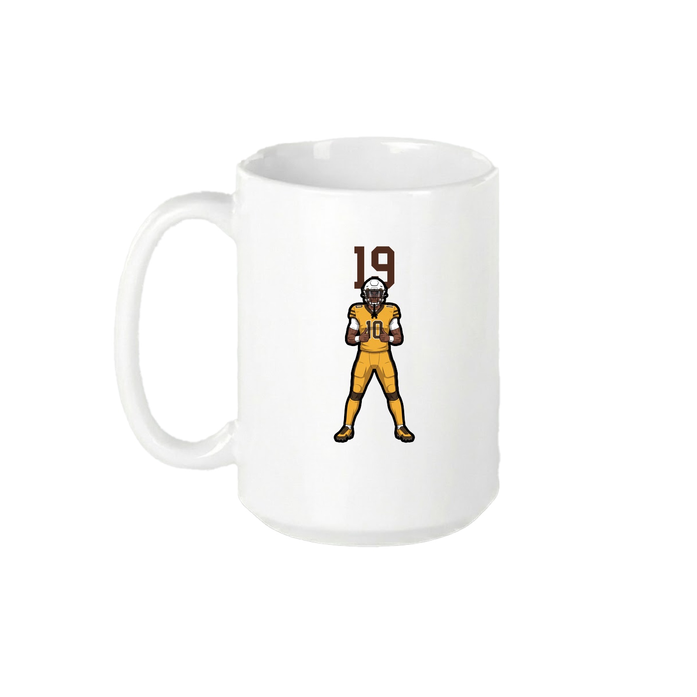 15oz Coffee Mug — Number Top in White