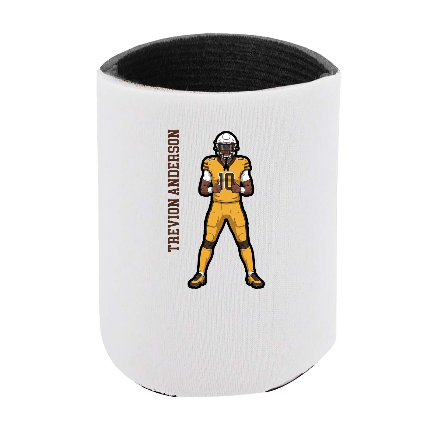 Can Holder — Name Vertical in White