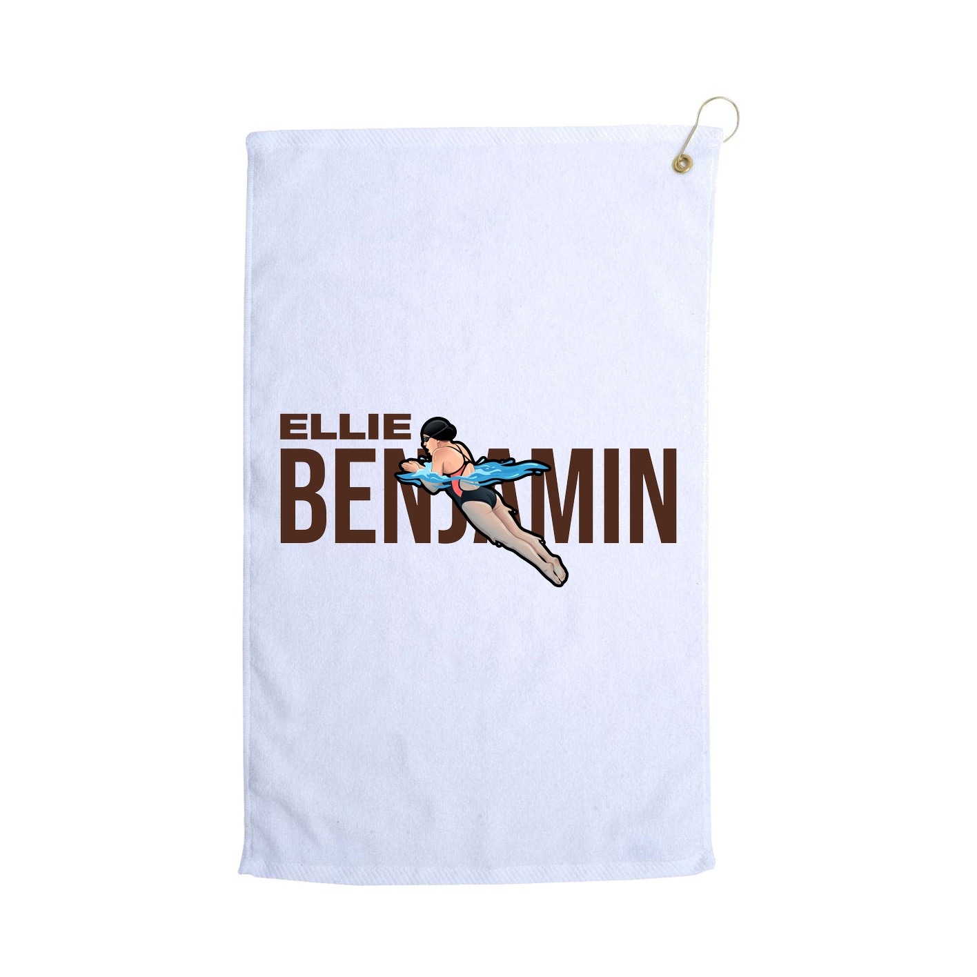 Golf Towel — Player Name in White