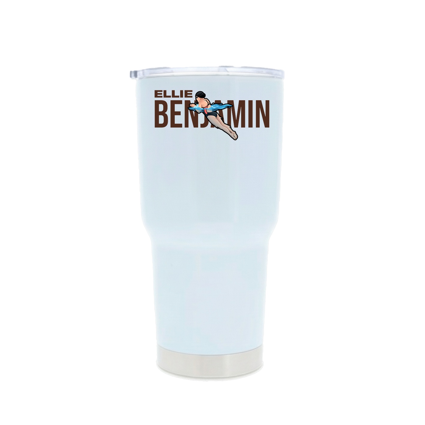 30oz Stainless Steel Tumbler — Player Name in White