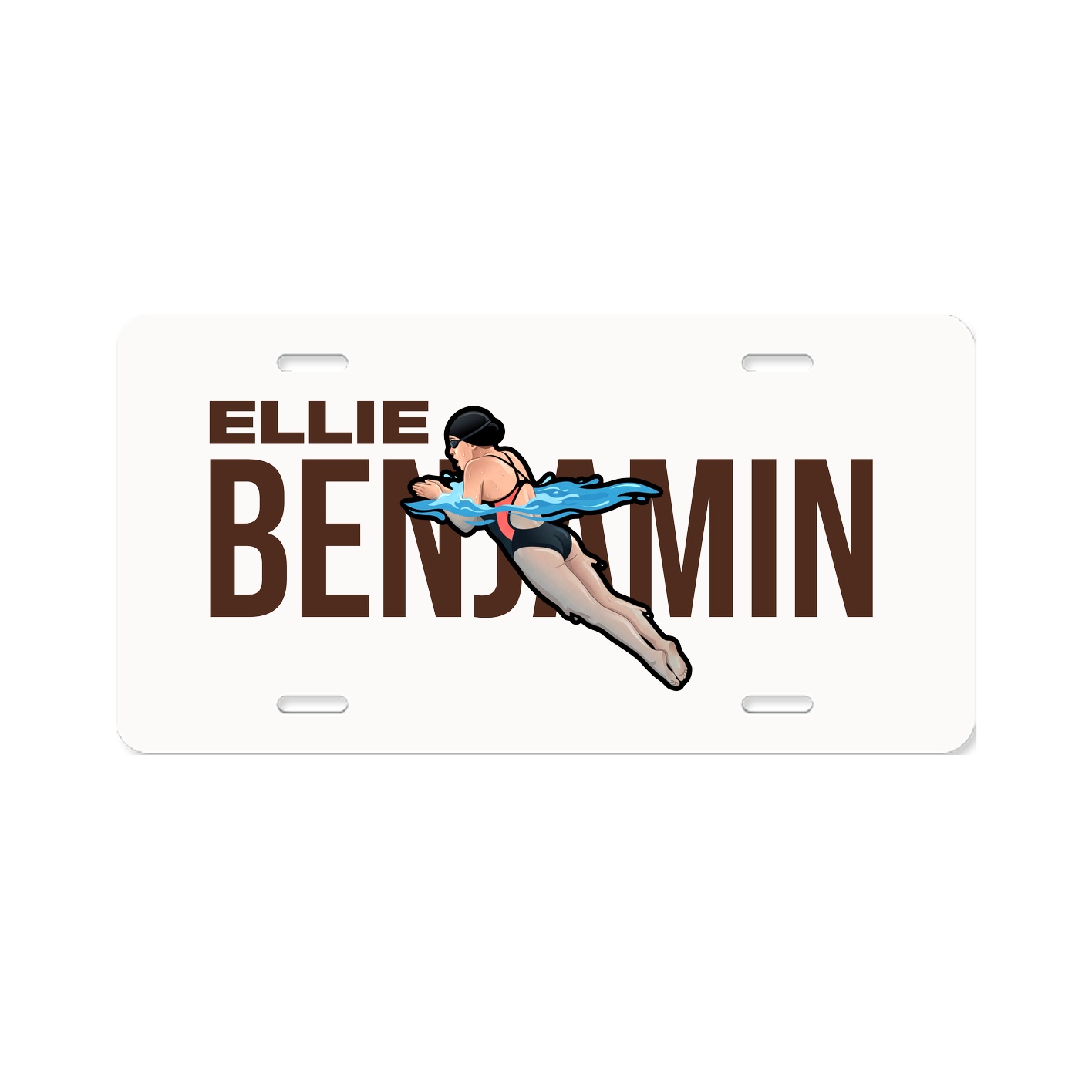License Plate — Player Name in Classic