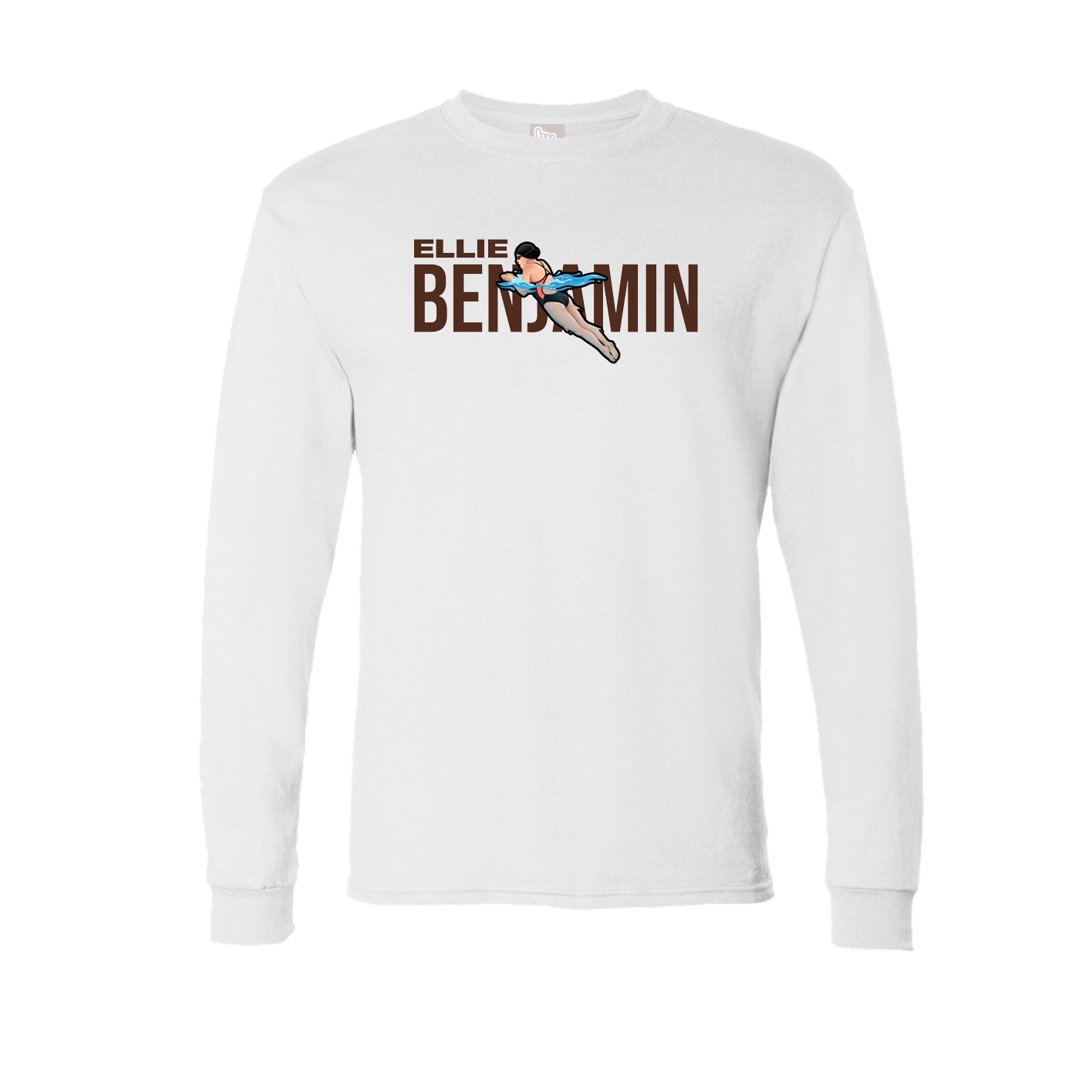 Long Sleeve Tee — Player Name in White