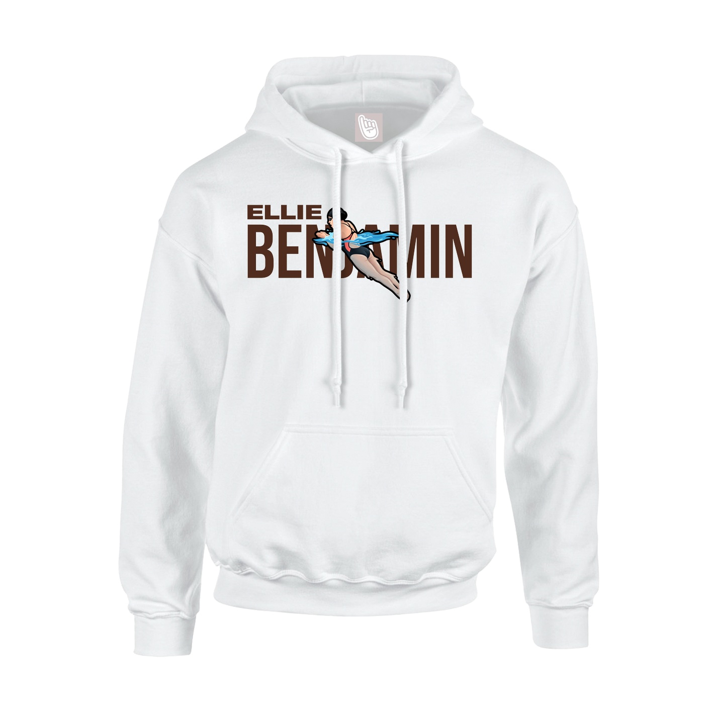 Youth Hoodie — Player Name in White