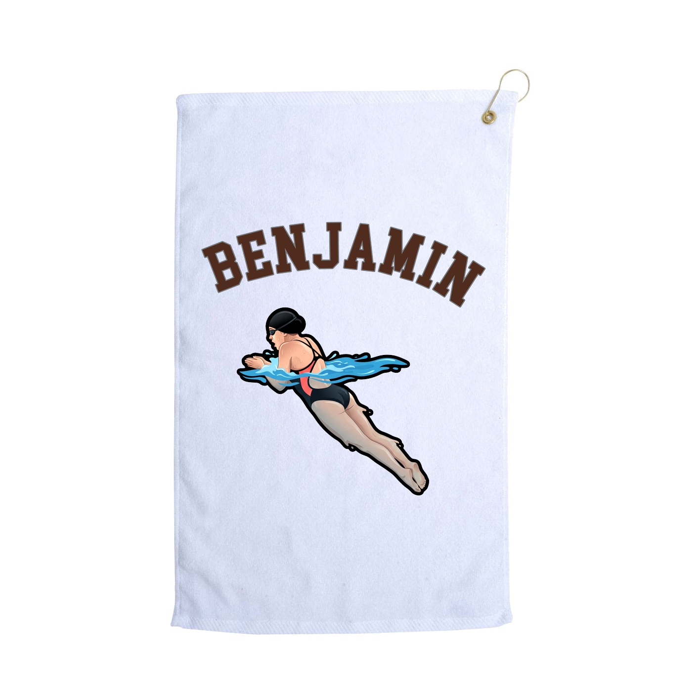Golf Towel — Shirsey Arch in White