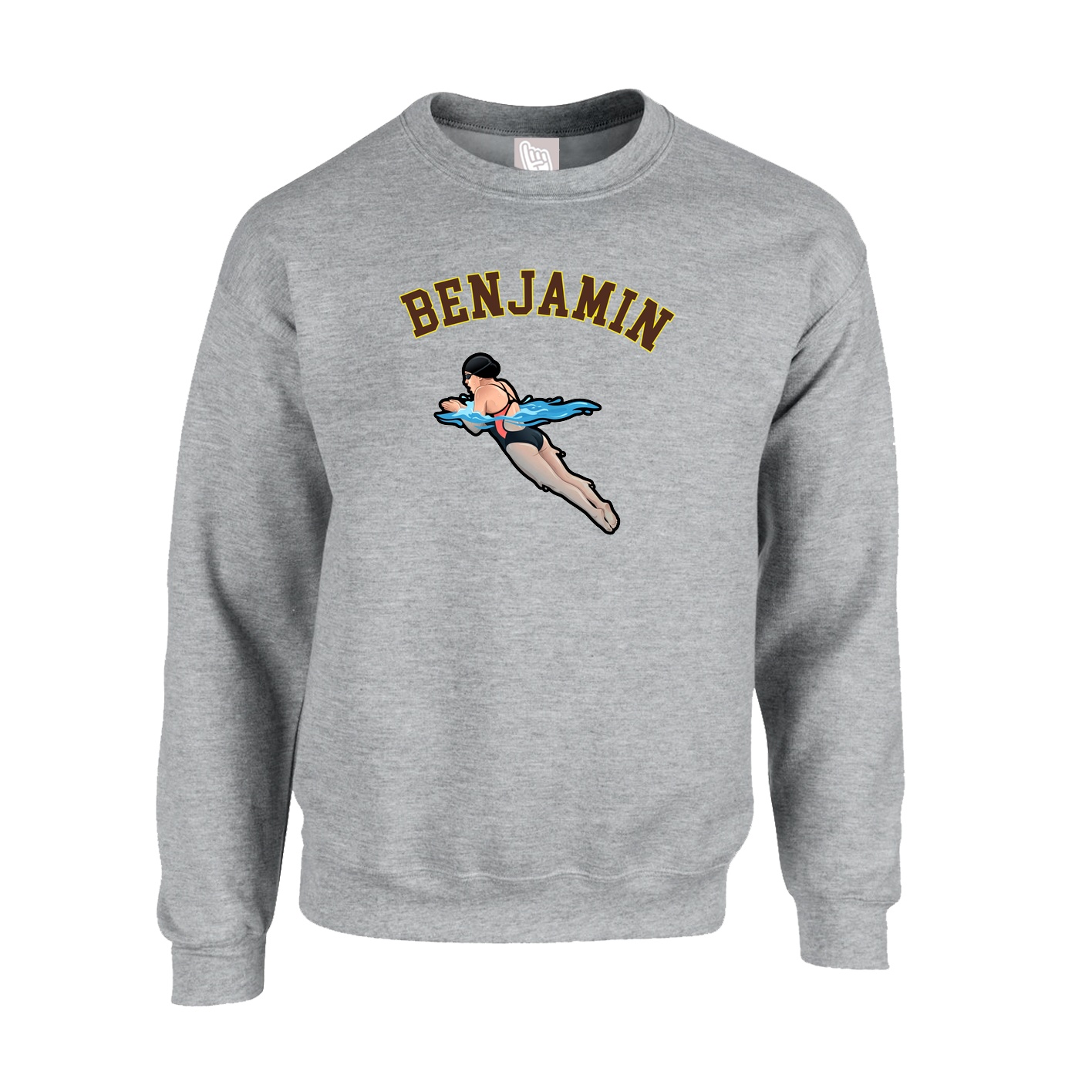 Fleece Crew — Shirsey Arch in Grey