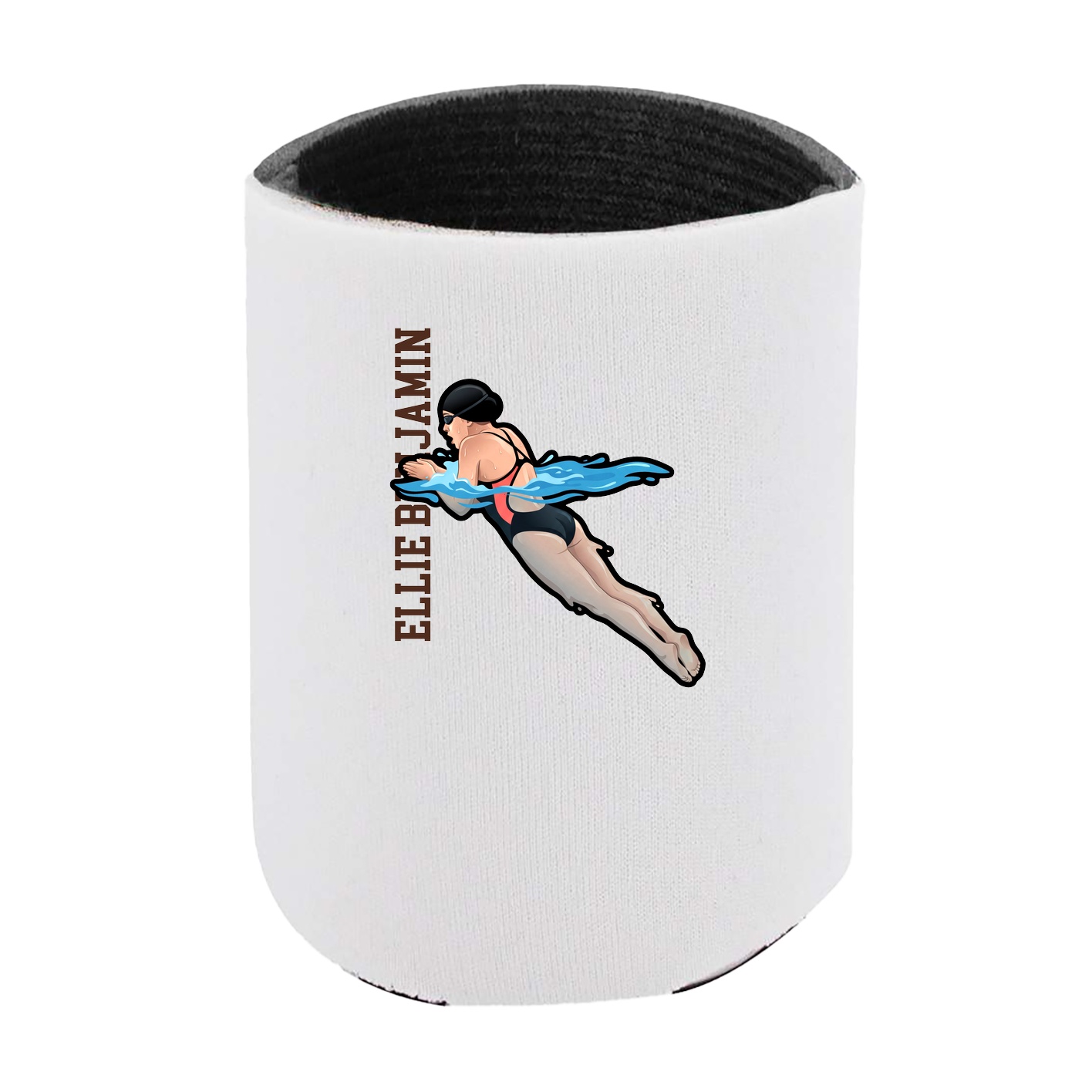 Can Holder — Name Vertical in White