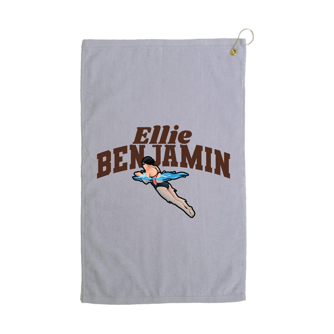 Golf Towel — Signature Arch in Grey