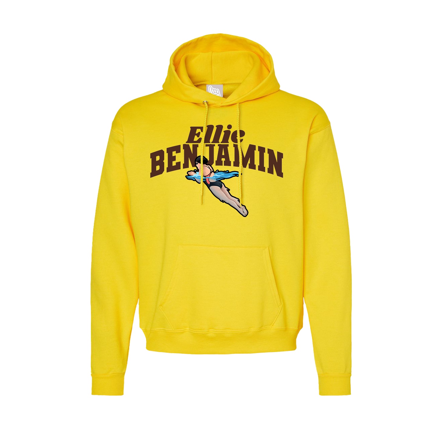 Hoodie — Signature Arch in Yellow