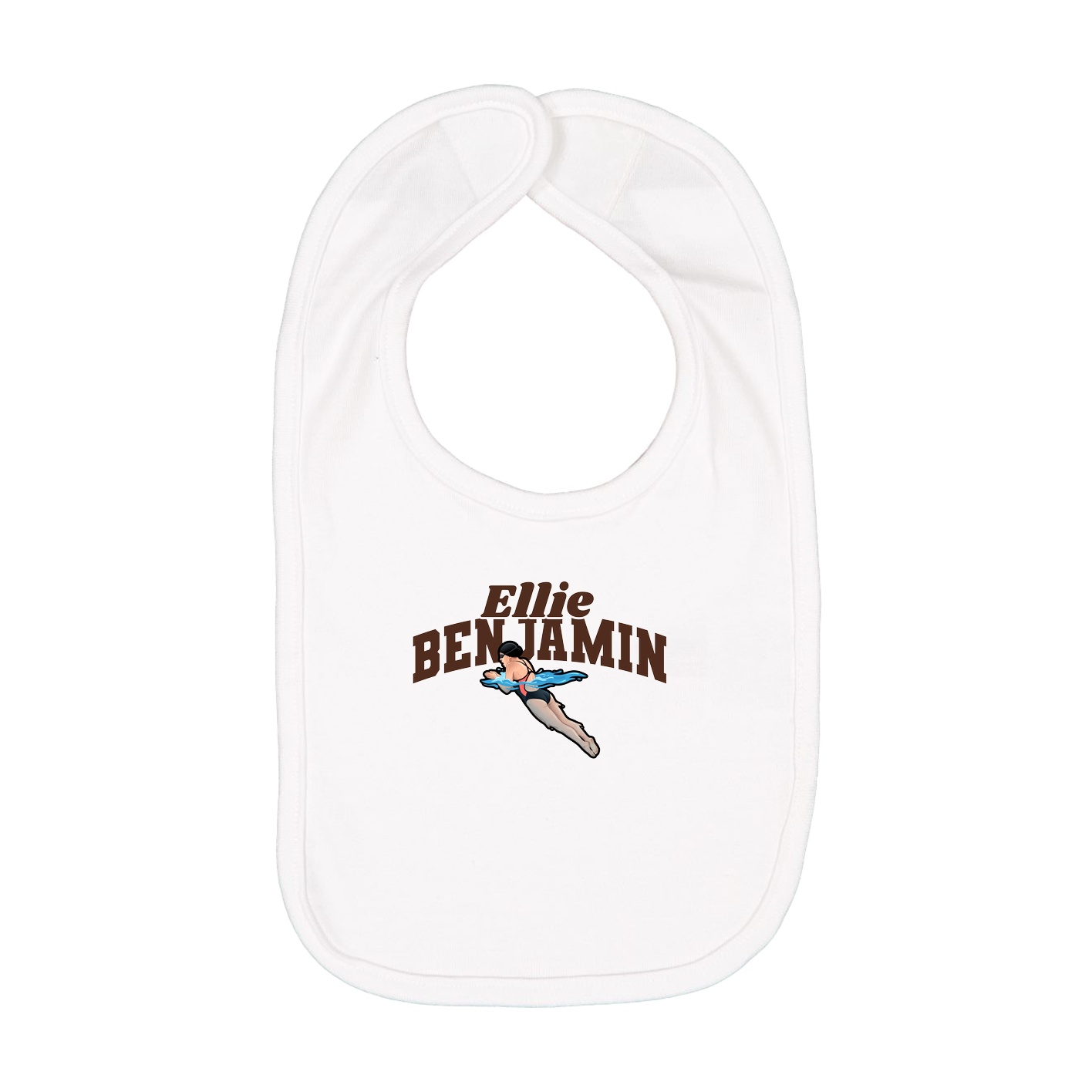 Infant Bib — Signature Arch in White