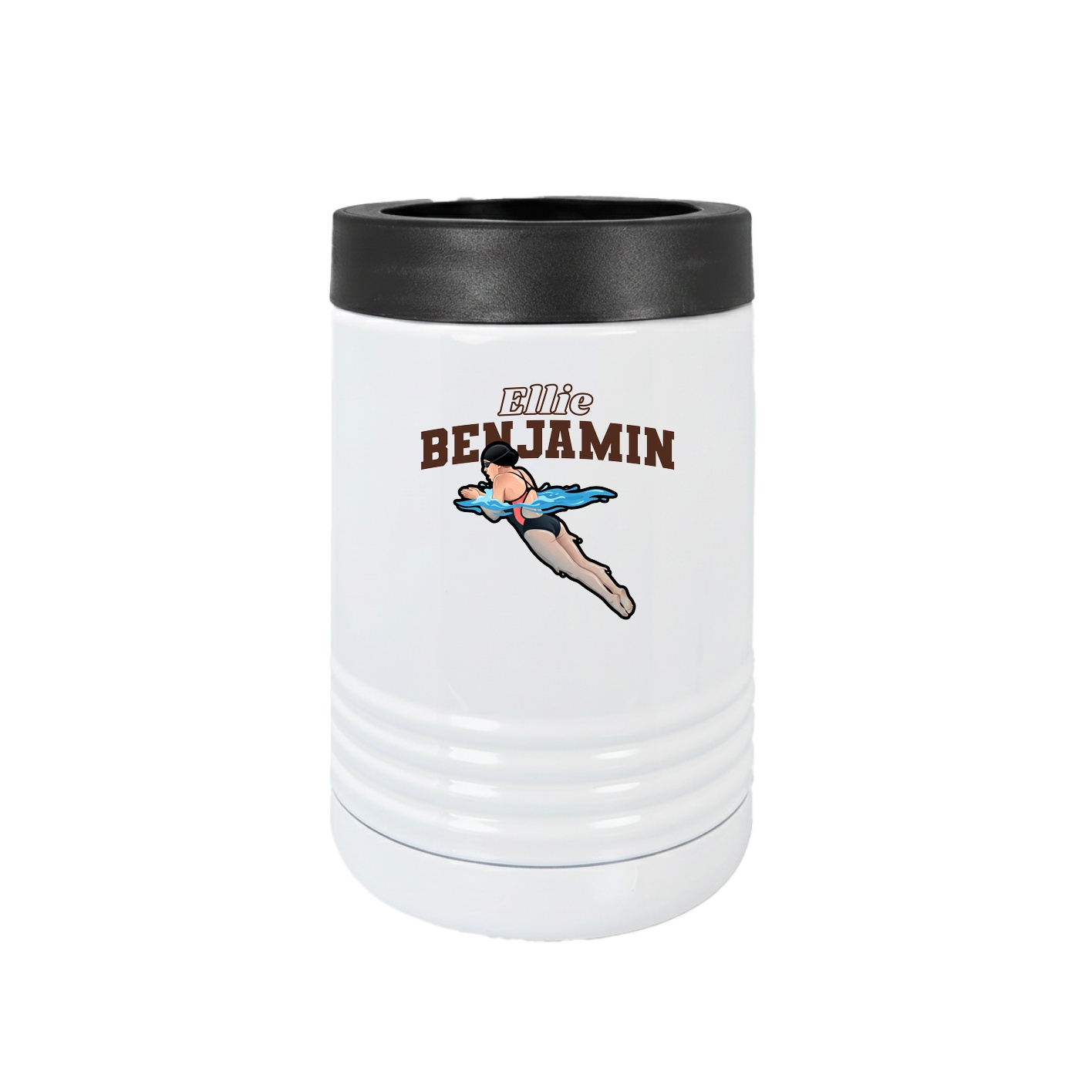 Beverage Holder — Name Arch in White