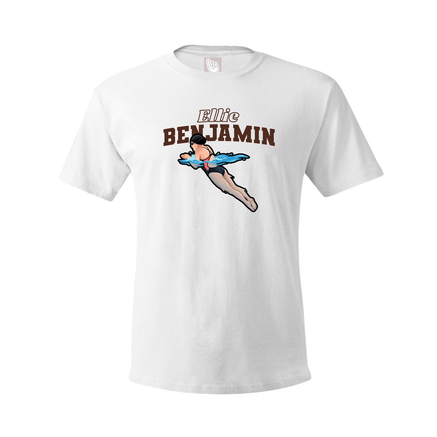 Tee — Name Arch in White