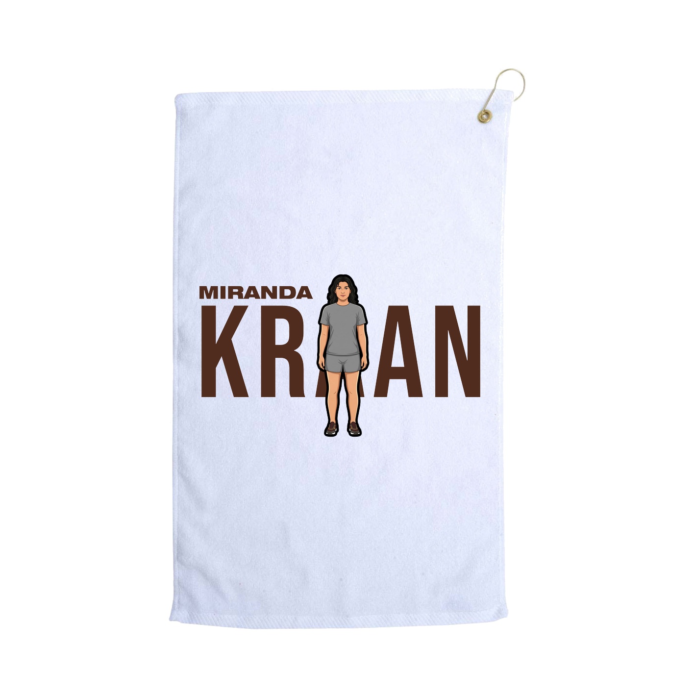 Golf Towel — Player Name in White