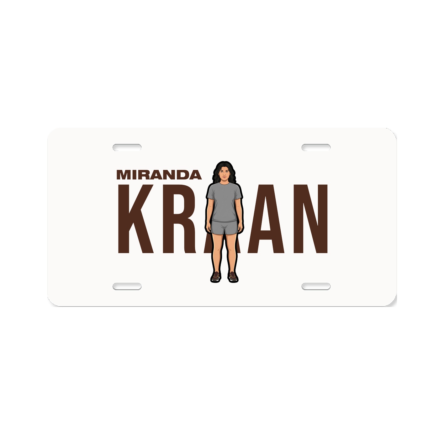 License Plate — Player Name in Classic