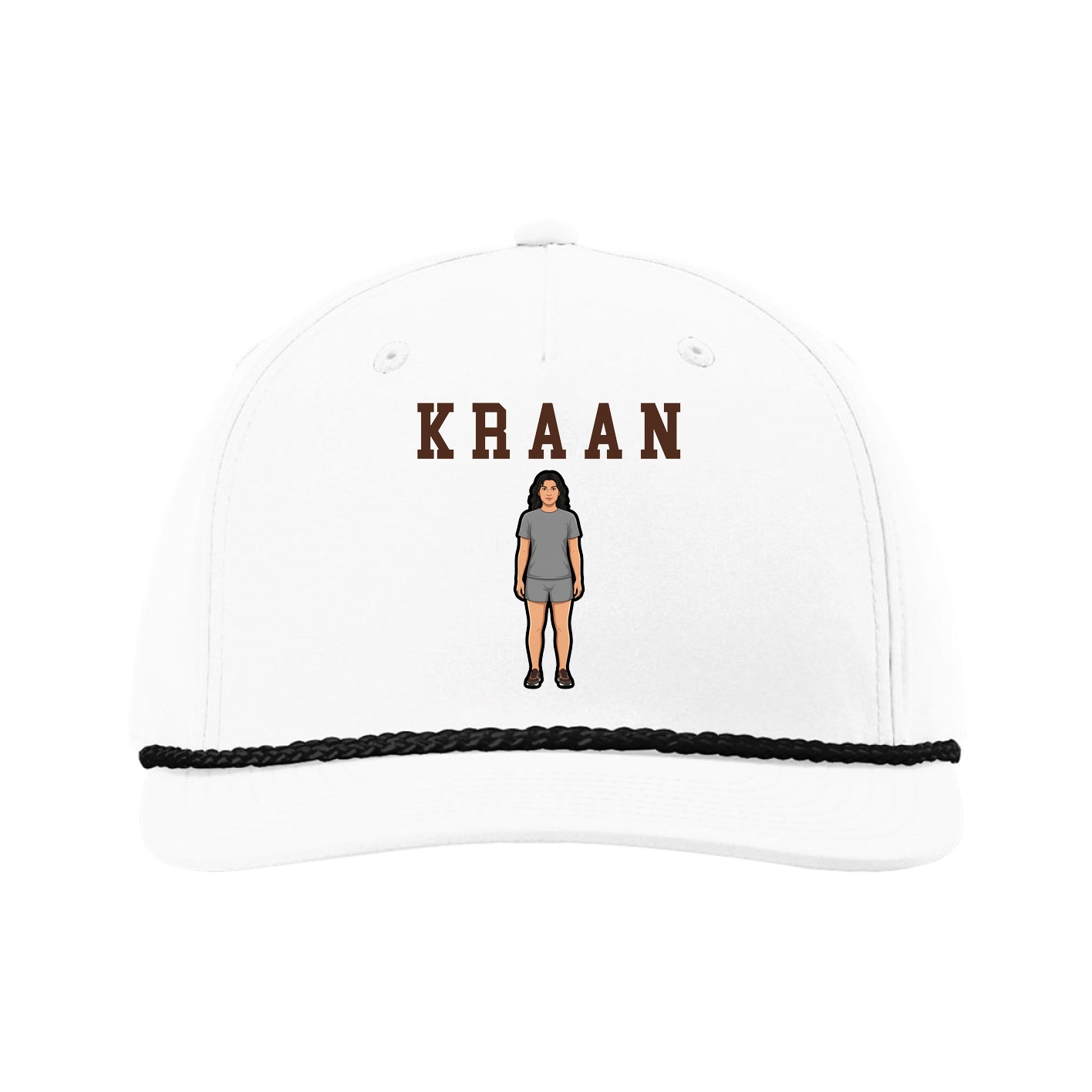 Five-Panel Classic Rope Cap — Shirsey in White