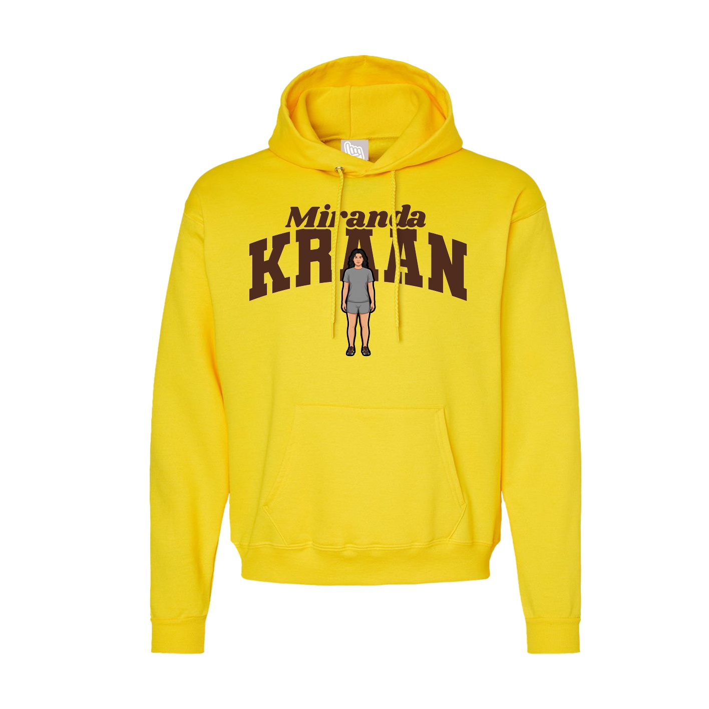 Hoodie — Signature Arch in Yellow