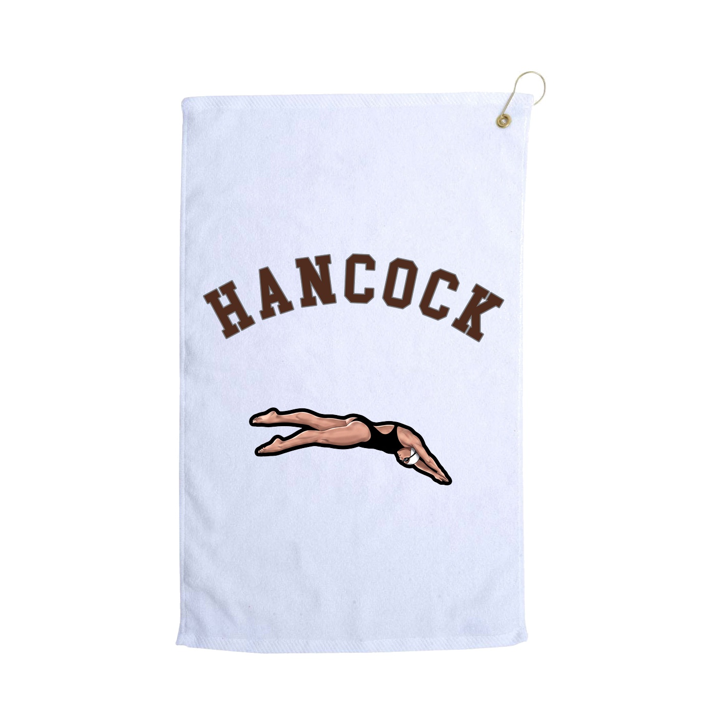 Golf Towel — Shirsey Arch in White