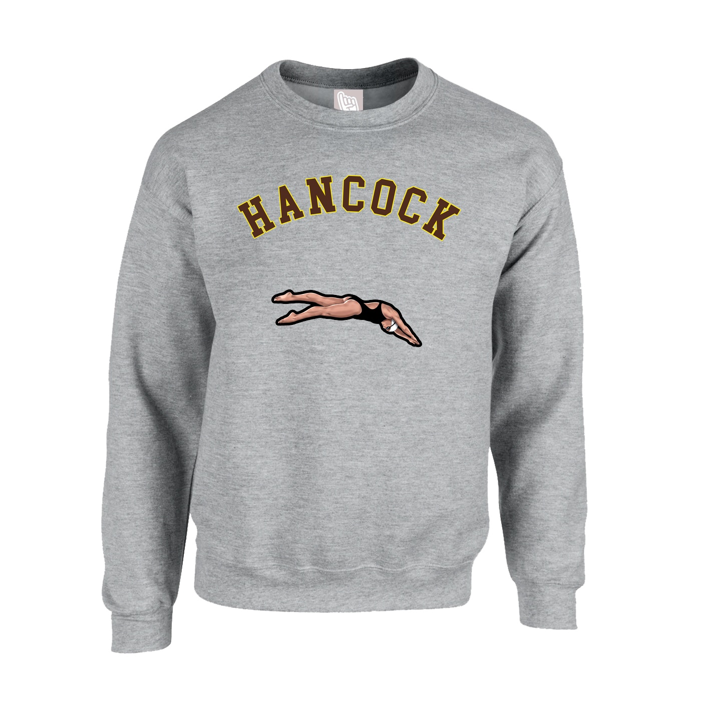 Fleece Crew — Shirsey Arch in Grey
